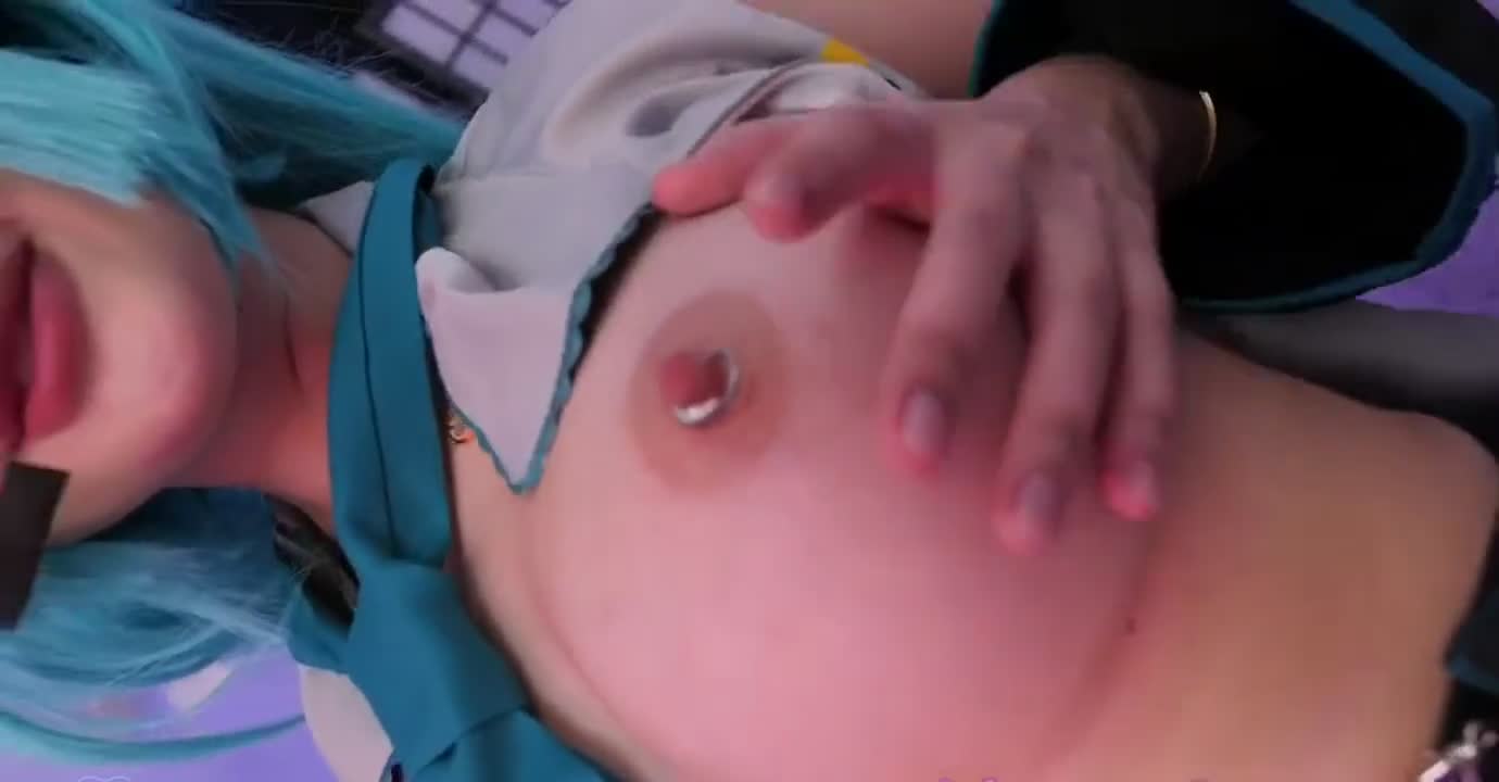 Miku Hatsune[Vokaloid](Purple Bitch) - free porn video