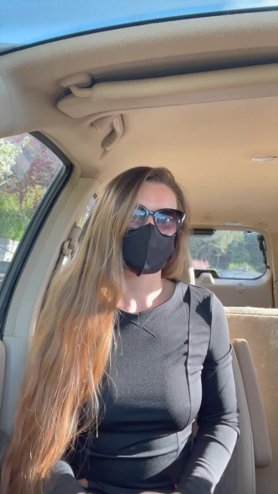 I’ve made a habit out of changing in the car before work, gives me a nice thrill :) [GIF] - free porn video