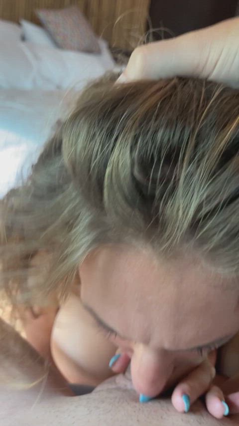 Blowjob Blonde Deepthroat Public Sexwifekriss Porn GIF by mrskissvhs - free porn video