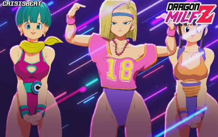 Bulma, Android 18, Chichi - The aerobics moms' club is very popular in West city (Crisisbeat) [Dragon Ball] - free porn video