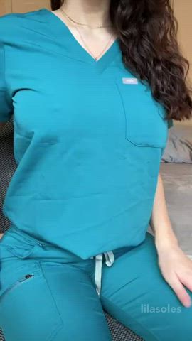 I bet you've never met a doctor with natural tits like mine 🙈 - free porn video