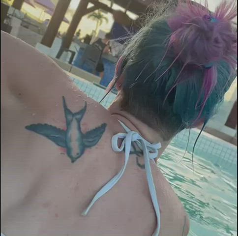 I had to wait for the PERFECT opportunity and still got caught by a hotel bartender! [gif] - free porn video