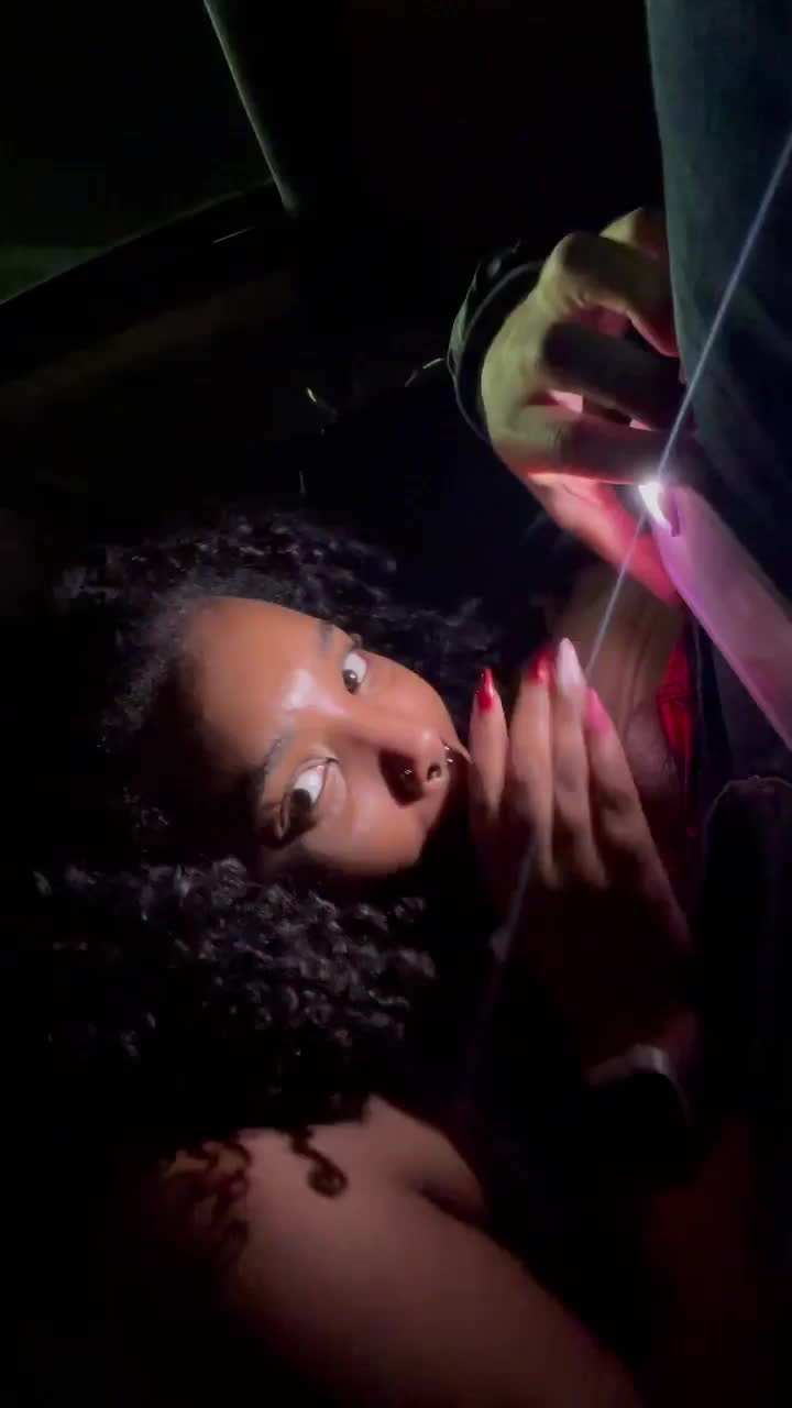 Baby, you can call me the Backseat Bandit ☺️💦🌚 - free porn video