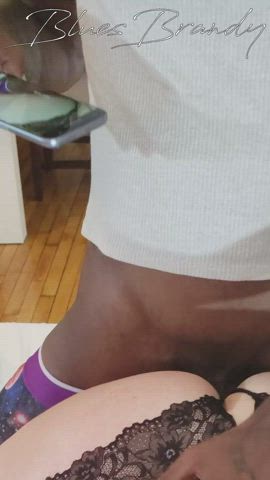 POV footage from one BBC of another BBC from the back - free porn video