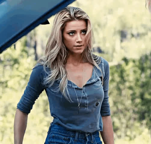 Amber Heard realizing what she has to do to pay you for fixing her car… - free porn video