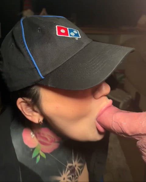 Imagine ordering a large ultimate pepperoni but getting this instead - free porn video