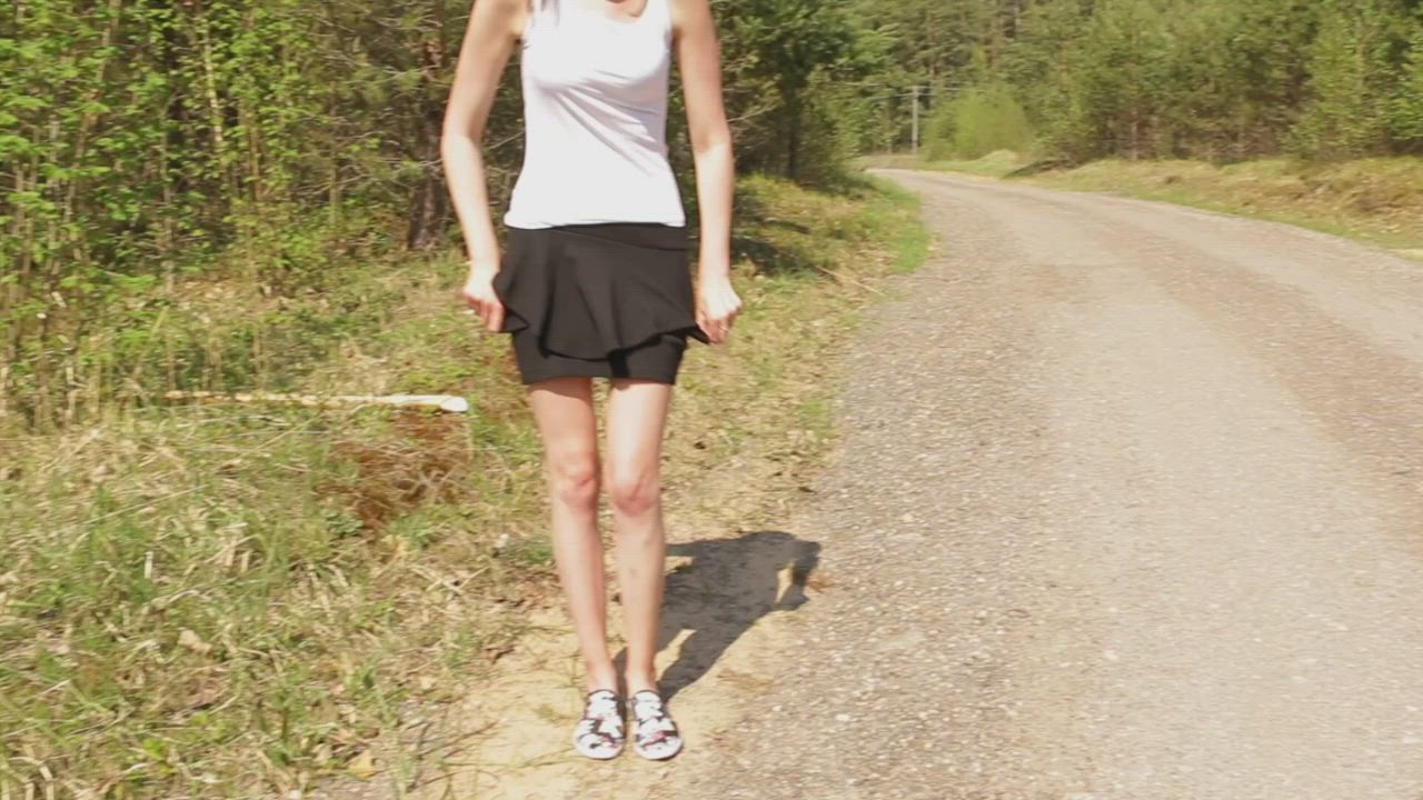 Undressing On The Road - free porn video