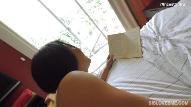 Maya Bijou - Fucking Step Sis as she reads - free porn video