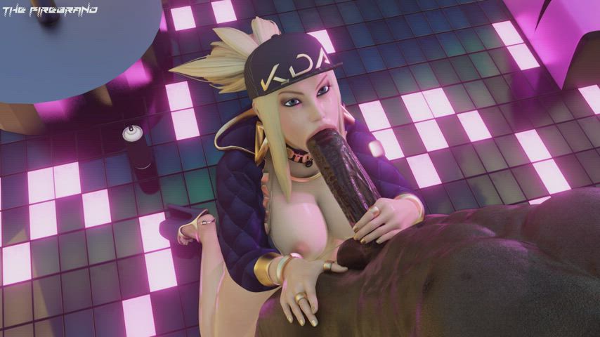 Akali Sucking BBC (The Firebrand)[League of Legends] - free porn video