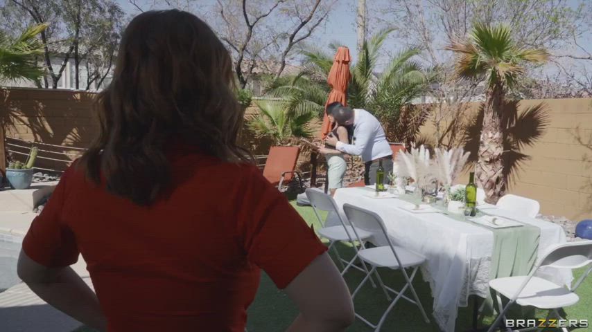 Help Her Set Up For An Outdoor Garden Party - Part 1 - free porn video