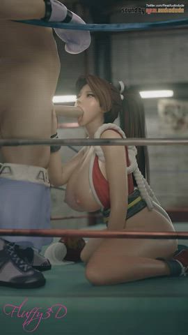 Mai Shiranui Sloppy BJ (Fluffy3D, Audiodude) [Dead or Alive 6] - free porn video
