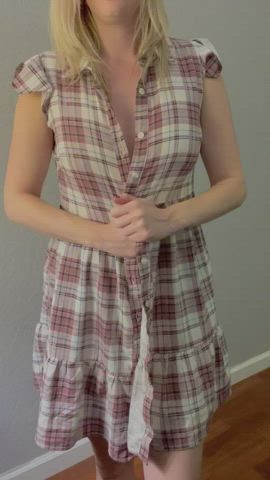 Here’s a peek under my dress - free porn video
