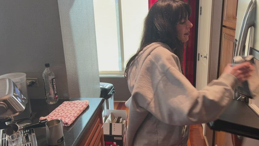 Can't Even Make My Morning Latte Without My BF Cumming All Over Me - free porn video