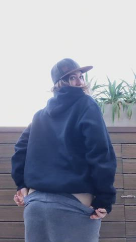 On my garden, being naughty - free porn video