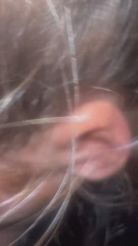 Cum on my face after a really sloopy blow job - free porn video