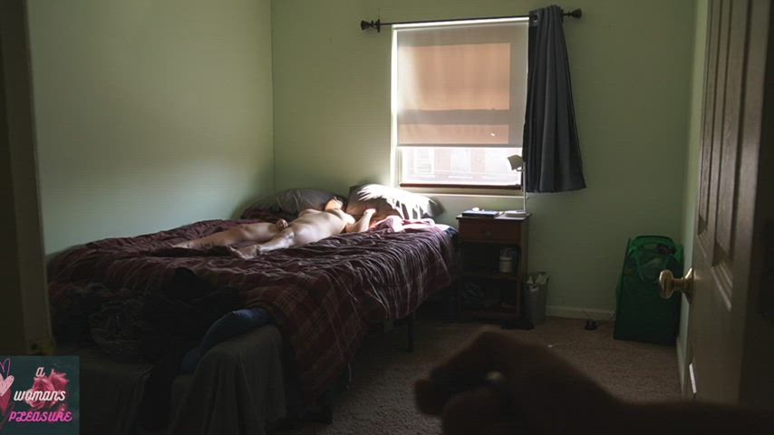 He denies my orgasm when I give him the remote control to my vibrator - free porn video