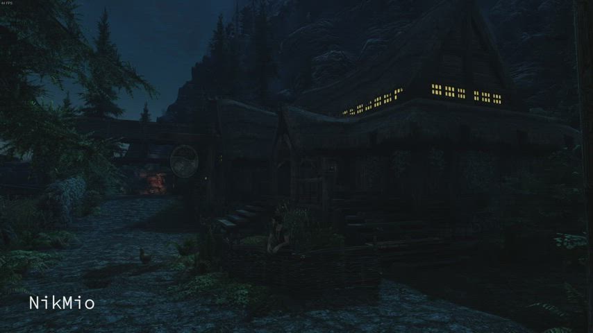A night with Serana at the Sleeping Giant Inn (NikMio) [Skyrim] - free porn video