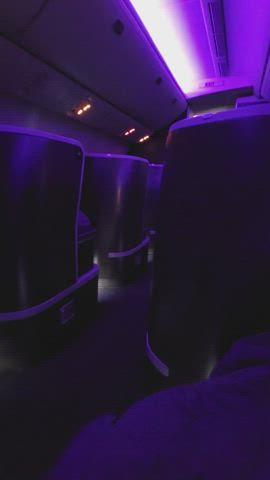 This flight made me want to pull my tits out - free porn video
