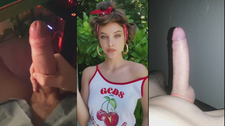 Barbara Palvin showing gooners what they should do with the cum and precum they leak from their cocks - savour it and recycle it. - free porn video