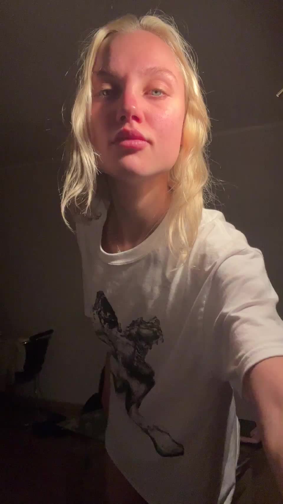 Say one word about my young petite body 😇 - free porn video