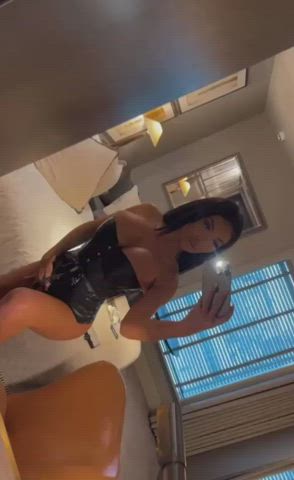My 600cc bimbo titties in a tight corset ;) - free porn video