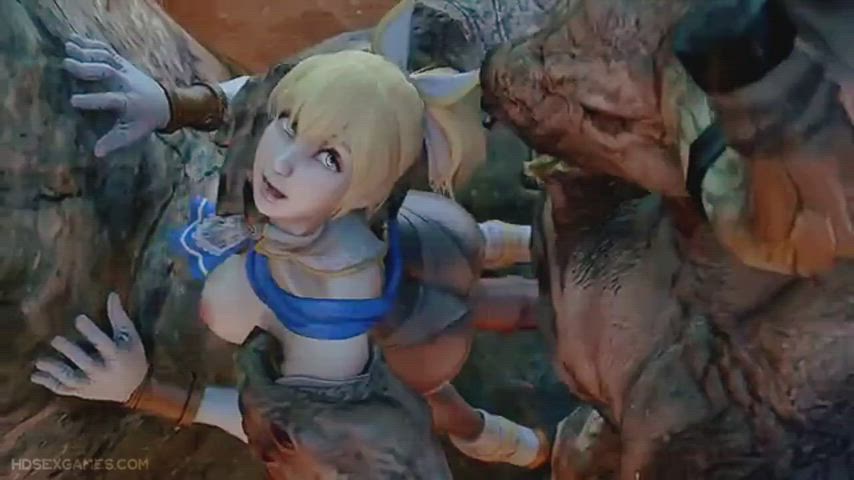 Cassandra Alexandra & Minotaur Rule 34 Animated (darsovin) [Soul Calibur] - free porn video