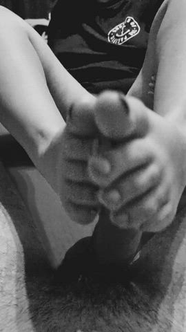 Good footjob with a nice view - free porn video