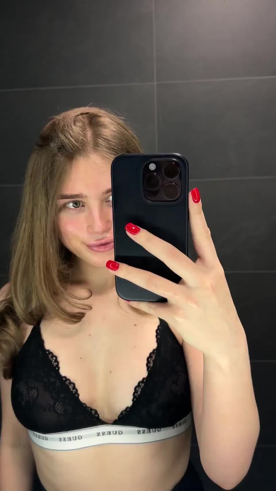 you walk in a public bathroom and see me doing this - free porn video