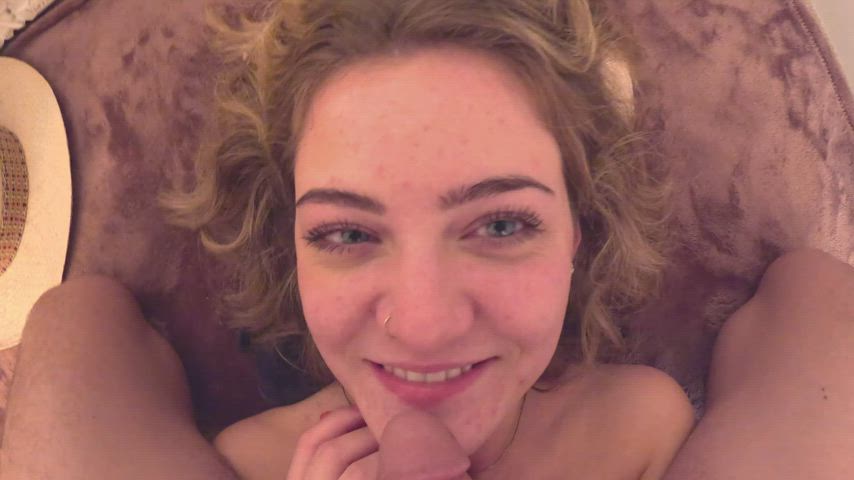 Gagging on cock just puts the biggest smile on my face!! - free porn video