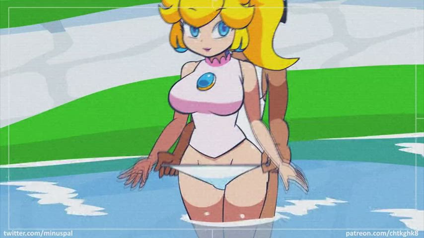 Sexy fun with Peach at Isle Delfino (minus8) [MARIO] - free porn video