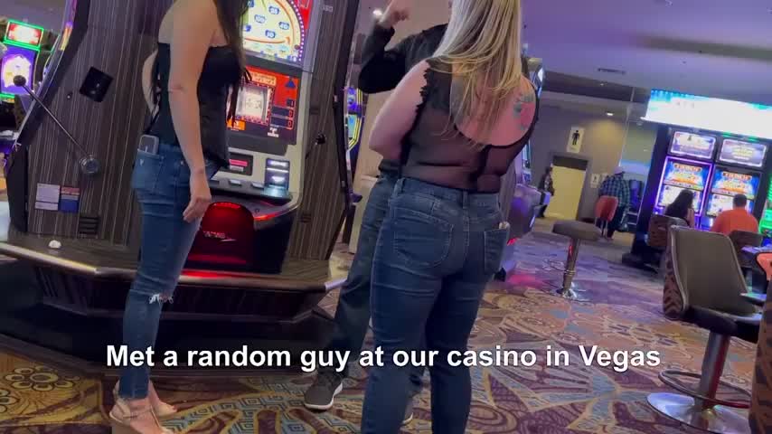 [FFM] Giving a stranger in Vegas his first FFM experience! - free porn video
