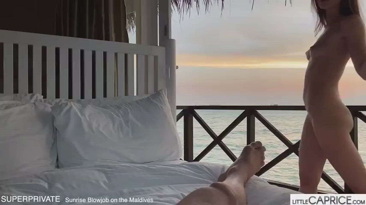 Little Caprice - Sunrise Blowjob - free porn video