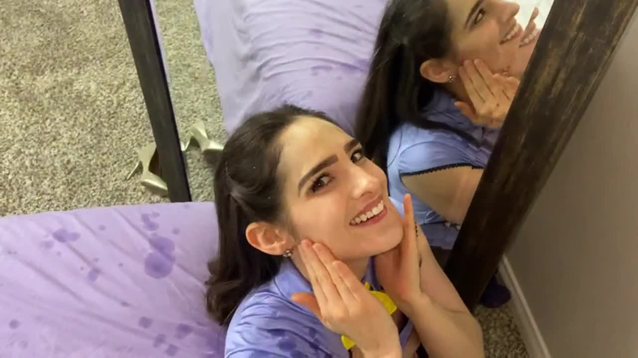 After shot mirror cum play.. - free porn video