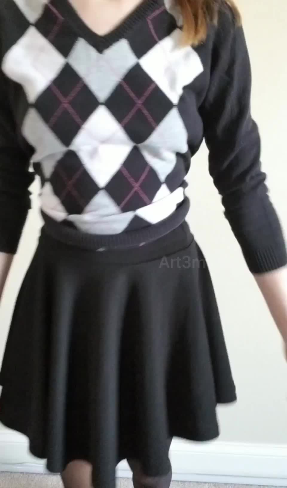Shy and petite, but really into breeding - free porn video