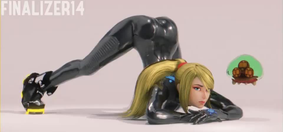 Samus Aran, SA X - Samus and Sa-x do the Jack O pose (Finalizer14, Nautilic) [Metroid] - free porn video