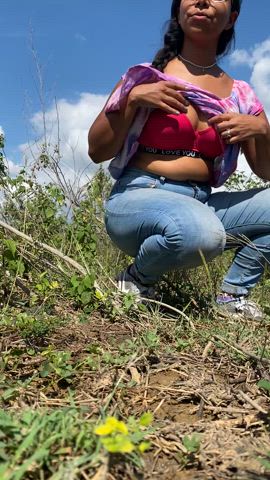 pulling out my tits on my uncles farm - free porn video