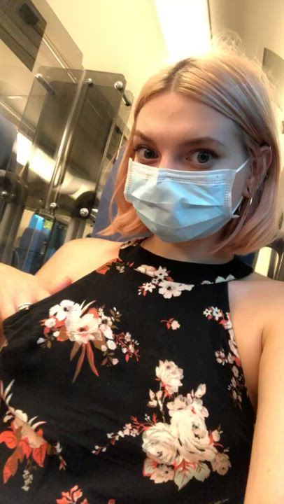 Hoping the train employee would see me and fuck me - free porn video