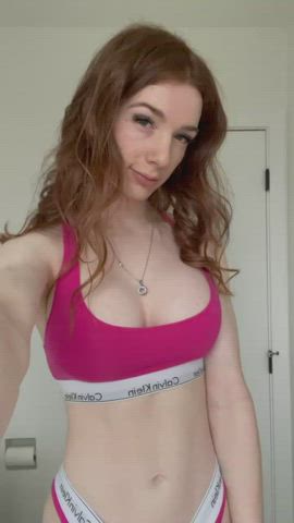 You were so busy jerking to my tits, did you even notice my bulge? - free porn video