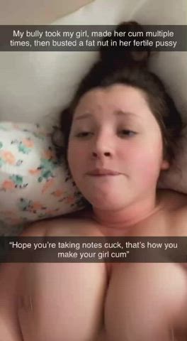Bully fucked and bred my gf on our bed... - free porn video