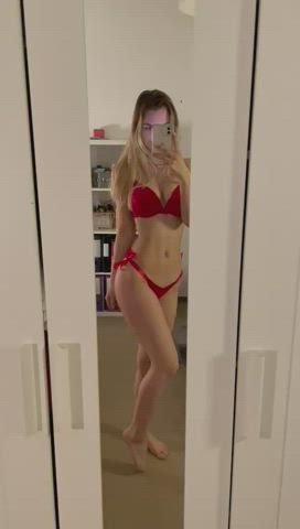 Is there something sexier than red lingerie?😏 - free porn video