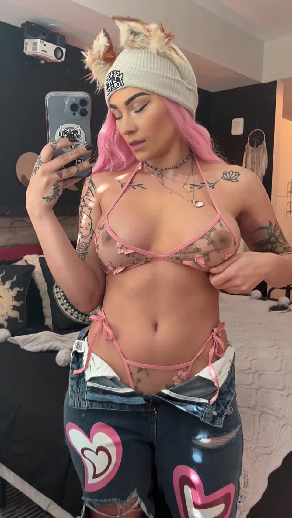 This might be a lot to wear in public - free porn video