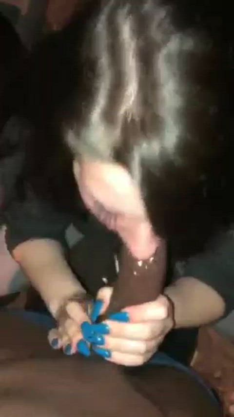 HOT Amateur Slut BBC Blowjob - free porn video