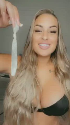 About to use my bulls cum to lube my bbc dildo for hubbys ass. 😈🍑 - free porn video