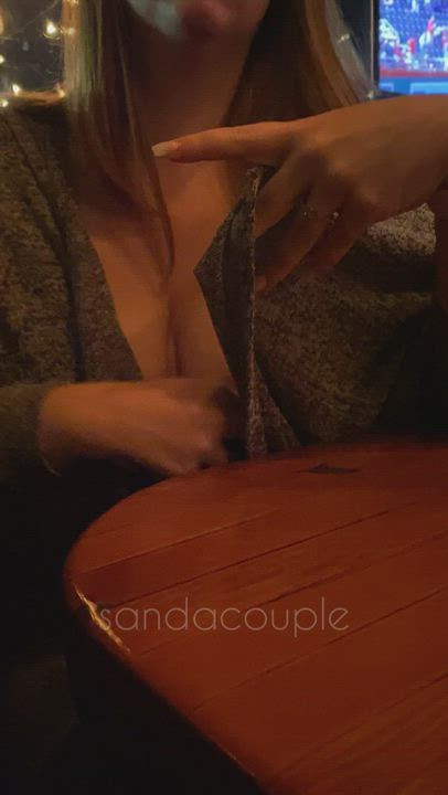 Our server gave us a big smile right after this, I think she might have noticed - free porn video