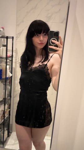 Heard you were looking for a goth sissy goon gf.. Think you can handle me? - free porn video