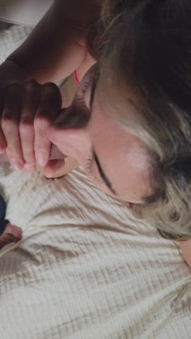 I love looking up at you as I devour your cock - free porn video