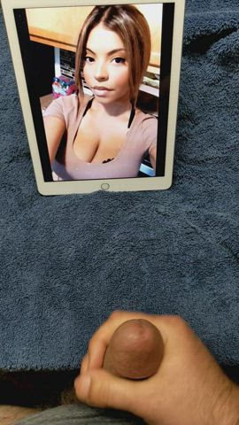 Blasted her face and tits - free porn video