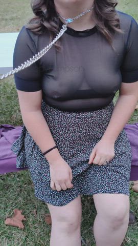 Exposing myself in a public park for you - free porn video