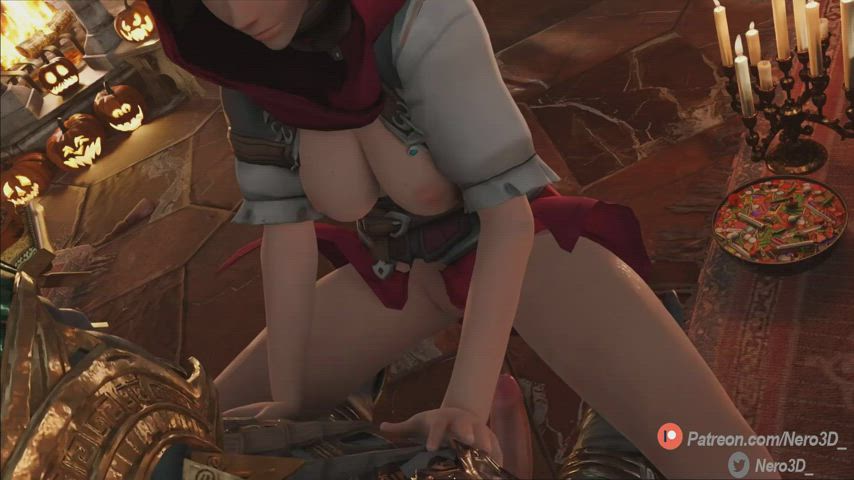 Tracer little hood (Nero3D) [Overwatch] - free porn video