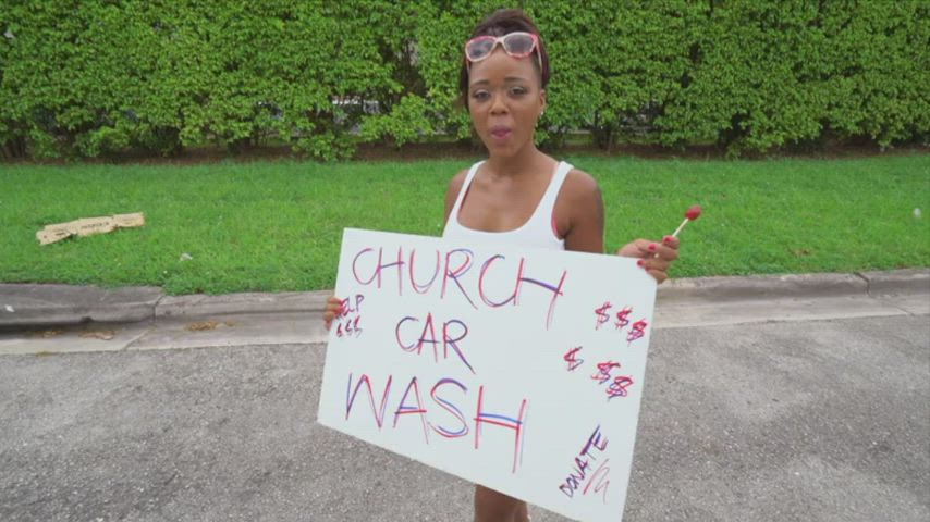 [FFM] Church Girls Are Easy To Get On The Bang Bus! - free porn video